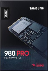 حافظه SSD اینترنال سامسونگ مدل PRO 980 PCIe NVMe Gen4 m.2 2280 با ظرفیت 250 گیگابایت