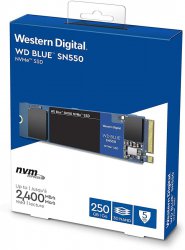 حافظه SSD اینترنال وسترن دیجیتال مدل Blue SN550 NVMe M.2 2280 ظرفیت 250 گیگابایت