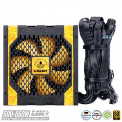 منبع تغذیه کامپیوتر گرین مدل GP550A UK Plus