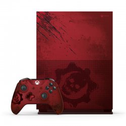 کنسول بازی مایکروسافت مدل Xbox One S ظرفیت 2 ترابایت طرح Gears Of War 4 به همراه بازی