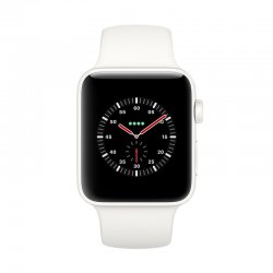 اپل واچ سری 3 سلولار مدل ادیشن 42mm بدنه سرامیک سفید با بند اسپرت سفید