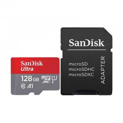 کارت حافظه microSDXC سن دیسک مدل A1 کلاس 10 استاندارد U1 با سرعت 100MB و ظرفیت 128 گیگابایت