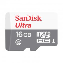 کارت حافظه MicroSDHC سن دیسک مدل Ultra کلاس 10 با سرعت 80MB و ظرفیت 16 گیگابایت