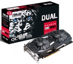 کارت گرافیک ایسوس مدل دوآل آر ایکس 580 او 8 جی با حافظه 8 گیگابایت