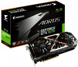 کارت گرافیک گیگابایت سری AORUS جی تی ایکس 1070 با حافظه 8 گیگابایت