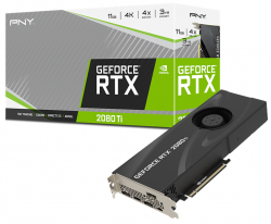 کارت گرافیک پی ان وای مدل GeForce RTX 2080 Ti 11GB Blower  با حافظه 11 گیگابایت