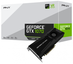 کارت گرافیک پی ان وای مدل VCGGTX10708PB_CG2 GeForce GTX 1070 با حافظه 8 گیگابایت