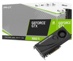 کارت گرافیک پی ان وای مدل GeForce GTX 1660 TI Blower با حافظه 6 گیگابایت