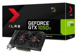 کارت گرافیک پی ان وای مدل GeForce GTX 1050 Ti 4GB XLR8 Gaming OC  با حافظه 4 گیگابایت