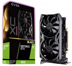 کارت گرافیک ای وی جی ای مدل GeForce GTX 1650 XC Ultra Black GAMING  با حافظه 4 گیگابایت