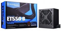 منبع تغذیه کامپیوتر سیلوراستون مدل Essential SST-ET550-B