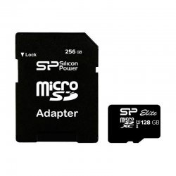 کارت حافظه MicroSDXC سیلیکون پاور مدل Elite کلاس 10 استاندارد UHS_I U1 با سرعت 85mb و ظرفیت 128 گیگابایت