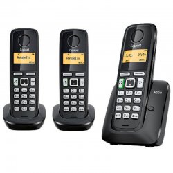 تلفن بی سیم سه گوشی گیگاست مدل ای ۲۲۰ تریو