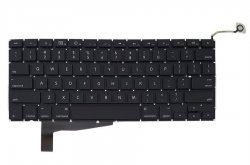 کیبورد لپ تاپ اپل MacBook Pro A1286 LAT08 مشکی اینترکوچک به همراه کلید پاور