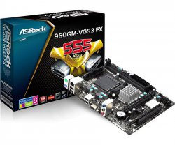 مادبورد ازراک 960 جی ام_وی جی اس 3 به همراه CPU سمپرون 145
