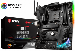 مادربرد ام اس آی مدل B450 GAMING PRO CARBON AC