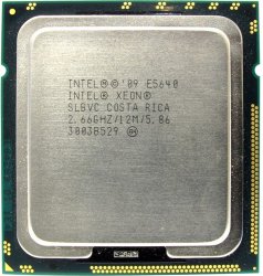 سی پی یو اینتل مدل زئون Xeon E5640 با فرکانس 2.66 گیگاهرتز