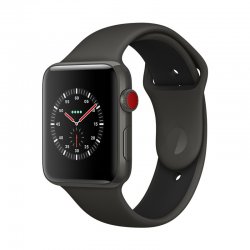 اپل واچ سری 3 سلولار مدل ادیشن 38mm بدنه سرامیک خاکستری با بند اسپرت خاکستری و مشکی